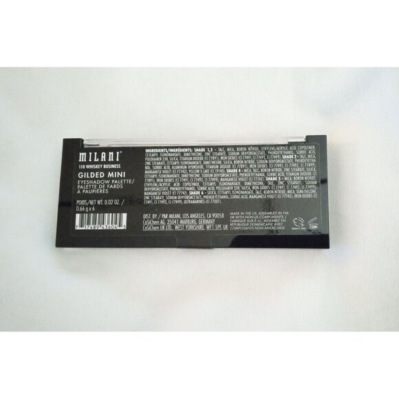 Milani Gilded Mini Eyeshadow Palette with 6 Matte Shimmer Hues ~WHISKEY BUSINESS - Picture 4 of 6